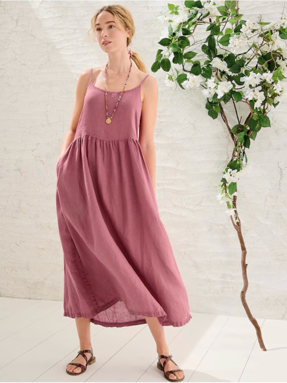 CP Shades Hazel Cotton & Silk Dress in Pink size XL & A New Day Linen Blazer 16